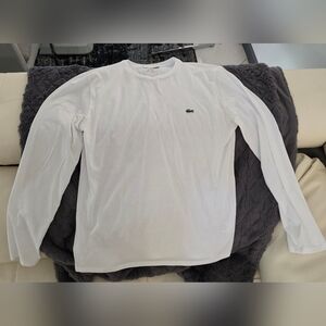 Lacoste White Long Sleeve Men's Shirt